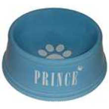 Red &amp; Blue popular cerâmica Pet Bowl (HN-PB847)
